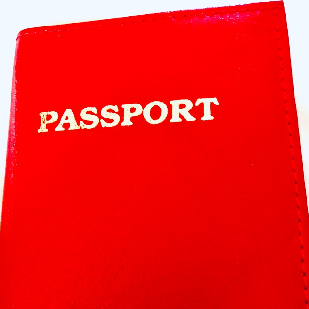 LEATHER PASSPORT FOLIO